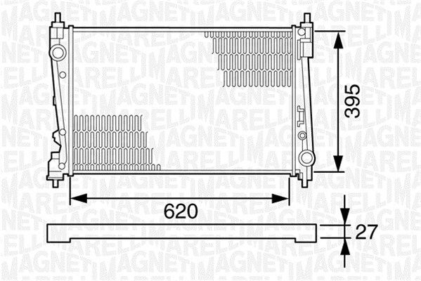 MAGNETI MARELLI Radiators, Motora dzesēšanas sistēma 350213124800